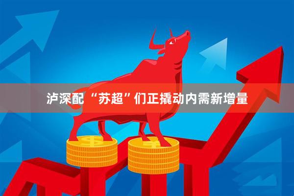 泸深配 “苏超”们正撬动内需新增量